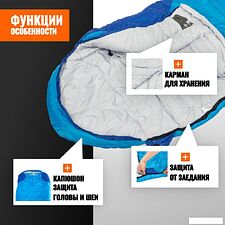 Спальный мешок Coyote Baring ZC-SB022 (синий с туристическим ковриком IR97509A голубой) Спальный мешок Coyote Baring ZC-SB022 (синий с туристическим ковриком IR97509A голубой)