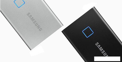 Внешний накопитель Samsung T7 Touch 500GB (серебристый)