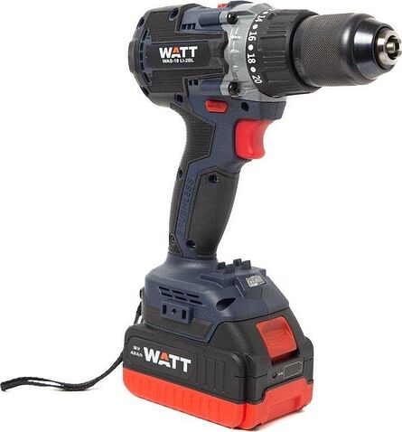 Дрель-шуруповерт WATT WAS-18 Li-2BL 1.018.090.00 (с 1-им АКБ, кейс)