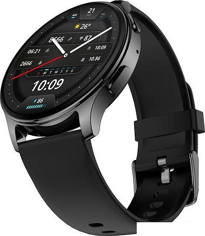 Умные часы Amazfit POP 3R (черный, с силиконовым ремешком)