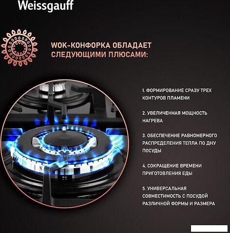 Варочная панель Weissgauff HGG 641 BGSV