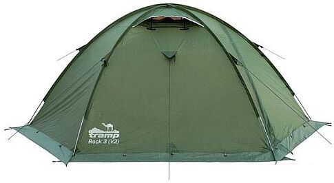 Экспедиционная палатка TRAMP Rock 3 v2 (зеленый)