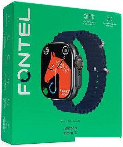 Умные часы Fontel iWatch Ultra 9 (черный)