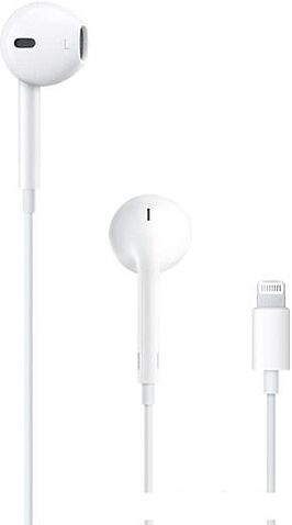 Наушники с микрофоном Apple EarPods с разъёмом Lightning [MMTN2ZM/A]