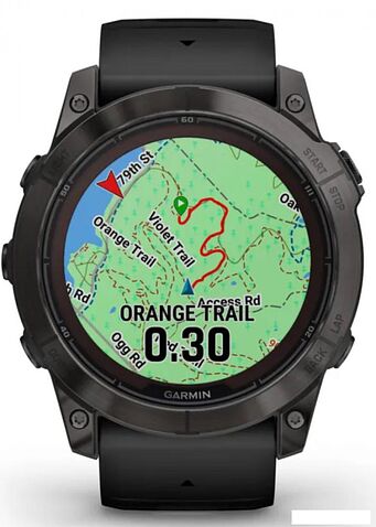 Умные часы Garmin Fenix 7X Pro Sapphire Solar (карбоново-серый титан/черный)
