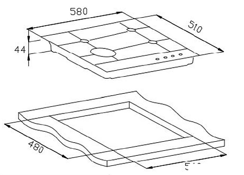 Варочная панель Weissgauff HGG 641 WV