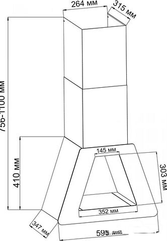 Кухонная вытяжка Backer KH60Е-F1
