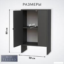Тумба Mio Tesoro Мини 1 дверь 2.07.03.090.2 (черный)