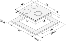 Варочная панель Krona Tempo 45 BL Варочная панель Krona Tempo 45 BL
