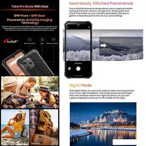 Смартфон Blackview BV5300 Plus (оранжевый)