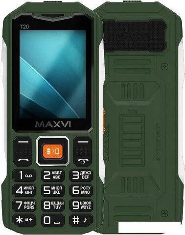 Кнопочный телефон Maxvi T20 (зеленый)
