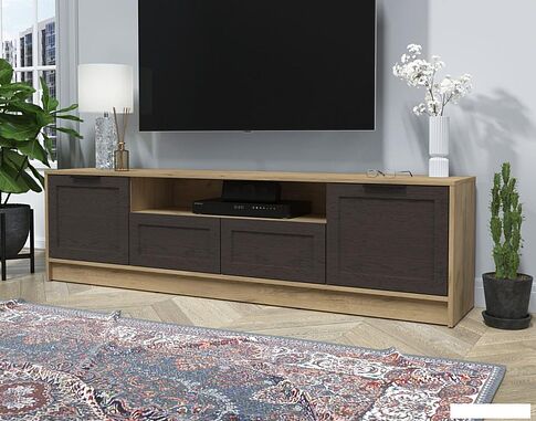 Тумба Интерлиния ТВ Концепт Тренд КТ-ТВ4-50 (дуб золотой/дуб английский)