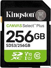 Карта памяти Kingston Canvas Select Plus SDXC 256GB SDS3/256GB Карта памяти Kingston Canvas Select Plus SDXC 256GB SDS3/256GB