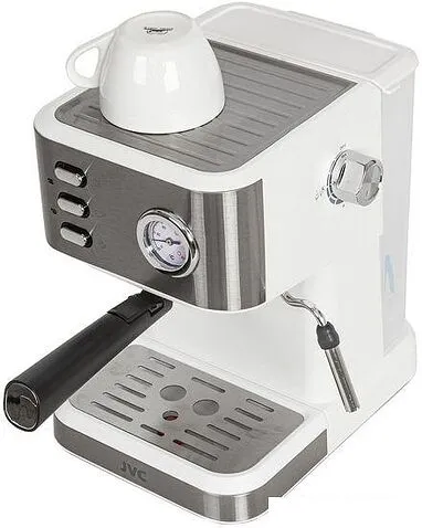 Рожковая помповая кофеварка JVC JK-CF33 (белый)