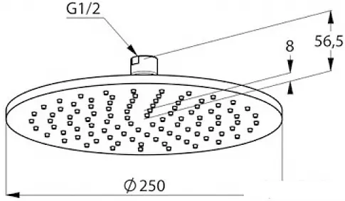 Верхний душ Kludi A-Qa 6432505-00