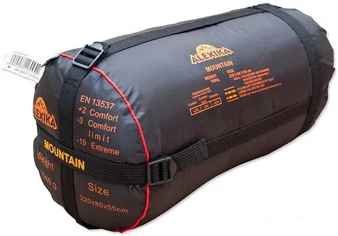 Спальный мешок AlexikA Mountain (зеленый, молния справа)