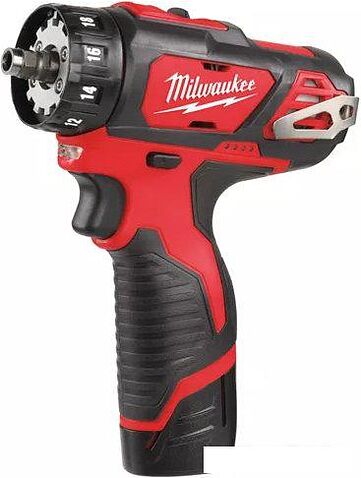 Дрель-шуруповерт Milwaukee M12 BDDXKIT-202C 4933447836 (с 2-мя АКБ, кейс)