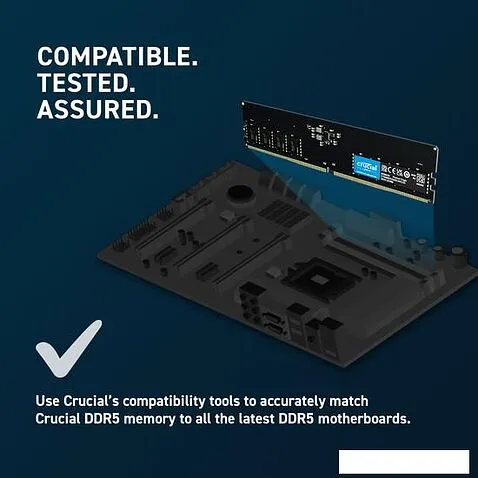 Оперативная память Crucial 16ГБ DDR5 5600 МГц CT16G56C46U5