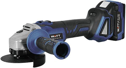 Угловая шлифмашина WATT WWS-18/125-1 BL 4.018.125.00 (с 1-им АКБ)