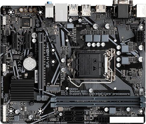 Материнская плата Gigabyte H410M H V2 (rev. 1.7)
