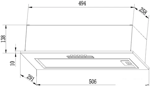 Кухонная вытяжка LEX GS Bloc Light 600 (белый)