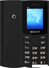 Кнопочный телефон Maxvi C40 (черный)