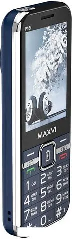 Кнопочный телефон Maxvi P18i (синий)