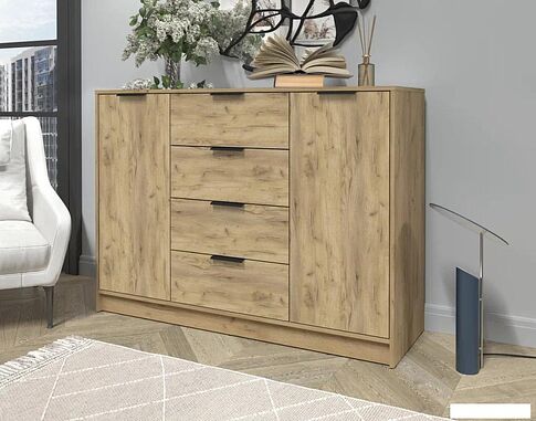 Тумба Интерлиния Концепт КТ-Т140 (дуб золотой/дуб золотой)