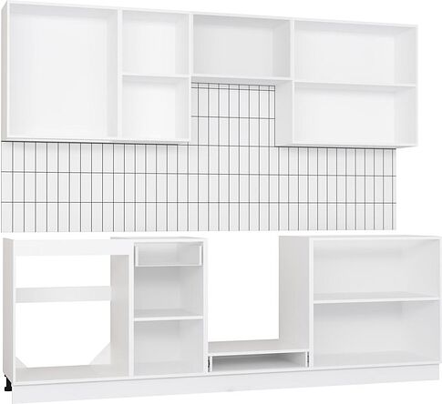 Готовая кухня Mio Tesoro Корнелия Ода-плюс 2.4 без столешницы (капучино)