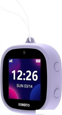 Умные часы с наушниками Aimoto Crystal 4G (сиреневый)