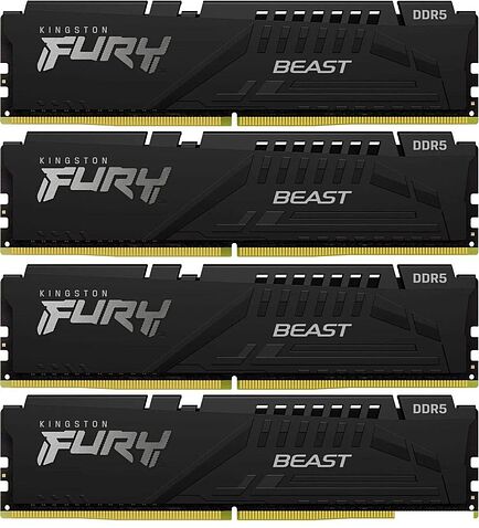 Оперативная память Kingston FURY Beast 4x32ГБ DDR5 5200 МГц KF552C40BBK4-128