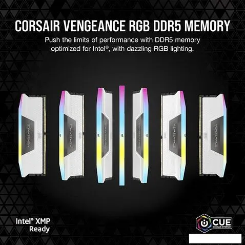Оперативная память Corsair Vengeance RGB 2x16ГБ DDR5 6400 МГц CMH32GX5M2B6400C36W