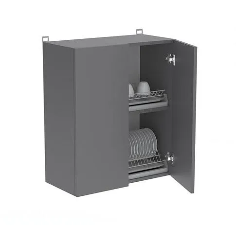 Шкаф навесной Артём-Мебель Мэри 600мм СН-114.199 (серый графит)