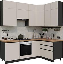 Готовая кухня ВерсоМебель Эко Премиум 1.4x2.2 правая (кашемир/ст. дуб вотан) Готовая кухня ВерсоМебель Эко Премиум 1.4x2.2 правая (кашемир/ст. дуб вотан)