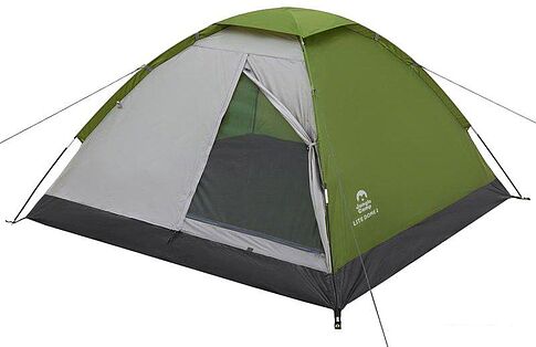 Треккинговая палатка Jungle Camp Lite Dome 3 (зеленый/серый)