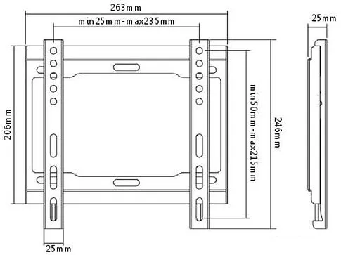 Кронштейн Brateck LP34-22F