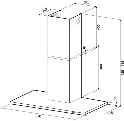 Кухонная вытяжка Krona Joanna 600 PB (черный)