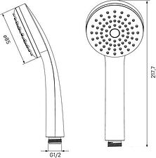 Душевая лейка IDDIS 0011F85i18