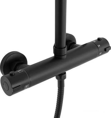 Душевая система  Rea Bliss Black REA-P8804