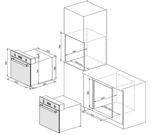 Электрический духовой шкаф Weissgauff EOA 39 PDB