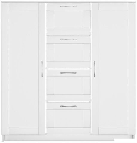 Тумба Mio Tesoro Сириус 2 двери и 4 ящика 117x123 2.02.03.350.1 (белый)