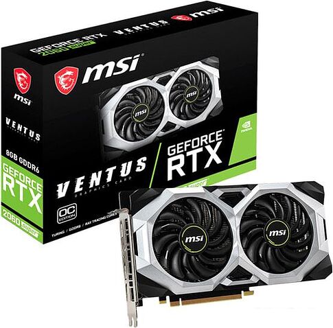 Видеокарта MSI GeForce RTX 2060 Super Ventus OC 8GB GDDR6