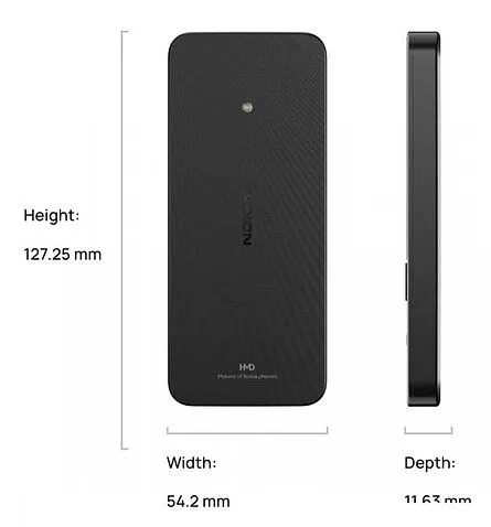 Кнопочный телефон Nokia 215 4G (2024) Dual SIM TA-1613 (черный)