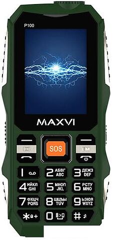 Мобильный телефон Maxvi P100 (зеленый)