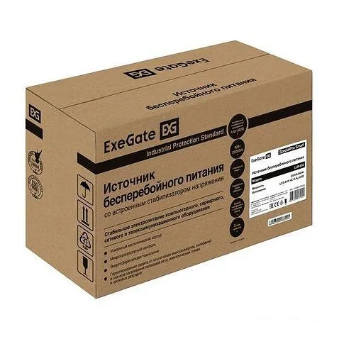 Источник бесперебойного питания ExeGate SpecialPro Smart LLB-650.LCD.AVR.4C13.RJ.USB EX292772RUS