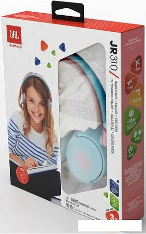 Наушники JBL JR310 (голубой/розовый)