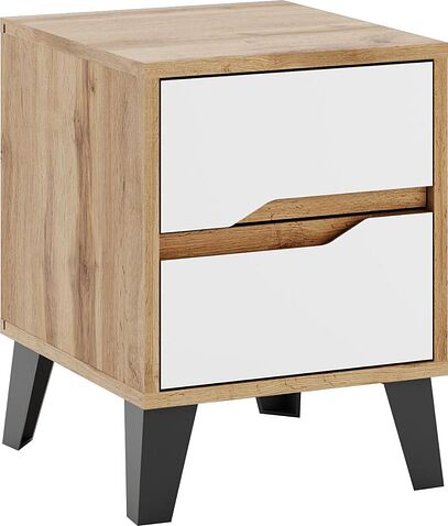 Тумба ЭлиГард Eyva 2S (дуб вотан/белый)