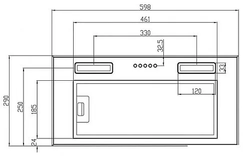 Кухонная вытяжка Schtoff Elemento 60 (черный)