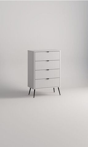 Комод Arvento Rondo 4S (белый/эко джелато)