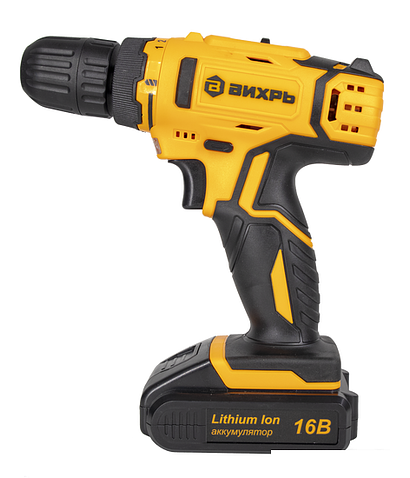 Дрель-шуруповерт Вихрь ДА-16Л-2К (с 2-мя АКБ, кейс)